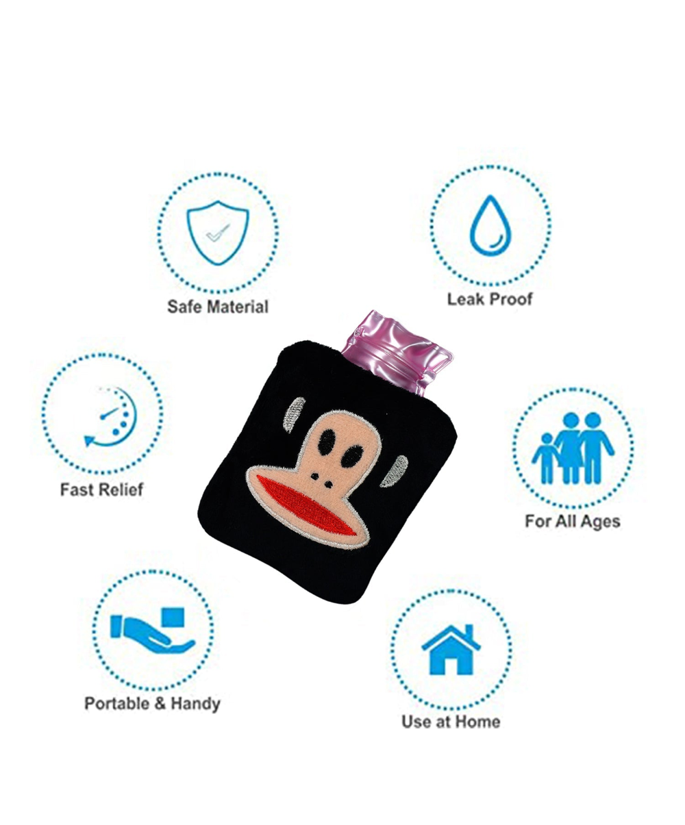 Mini Hot Water Bag with Cute Emoji Cover | Cozy Warmth
