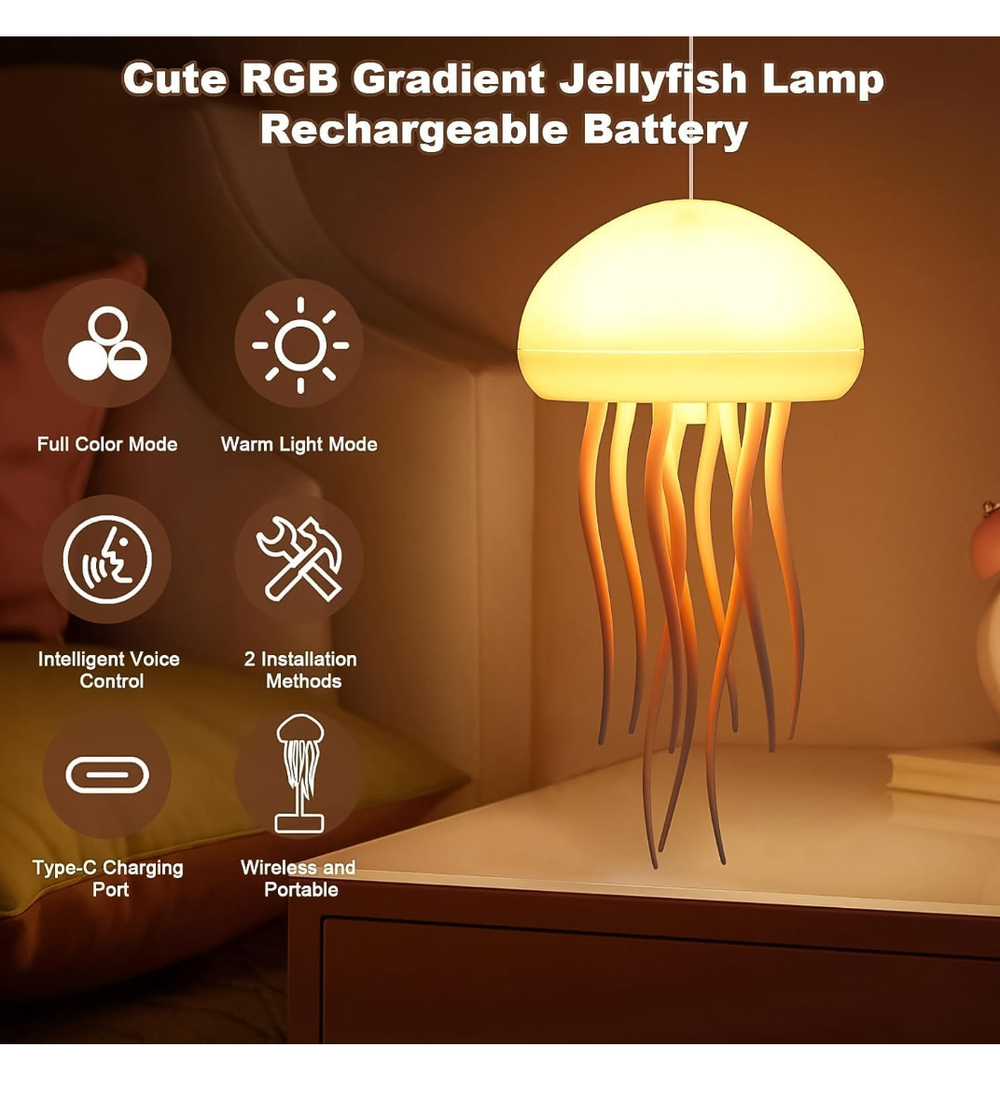 Jellyfish LED Mood Light | Color Changing Lamp for Bedroom