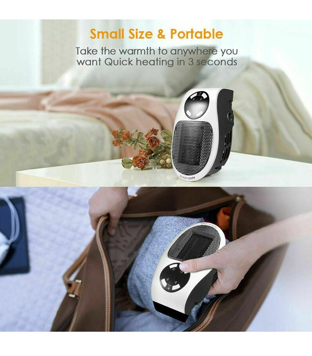 Portable Mini Electric Fan Heater 500W | Compact Room Warmer