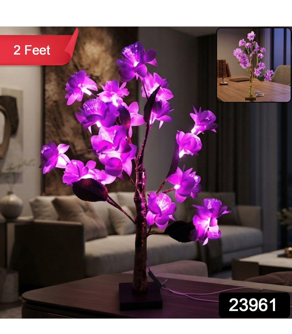 Artificial Flower LED Tree Lamp | Decorative Light for Home & Bedroom
