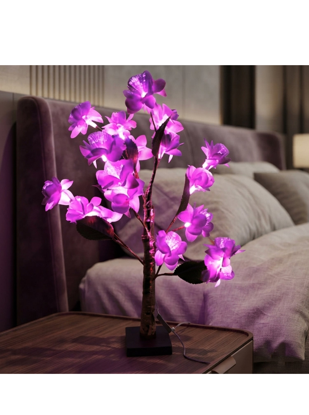Artificial Flower LED Tree Lamp | Decorative Light for Home & Bedroom