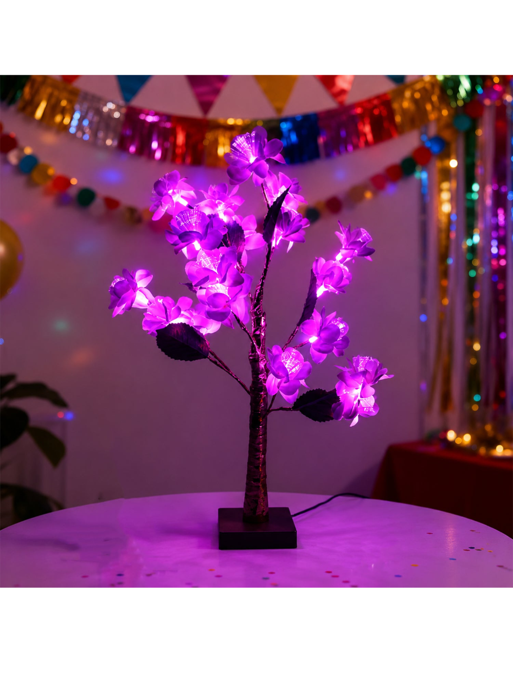 Artificial Flower LED Tree Lamp | Decorative Light for Home & Bedroom